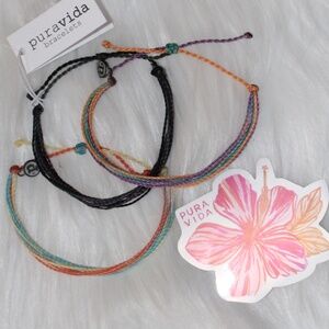 3 Pura Vida bracelets Multi color bracelets
